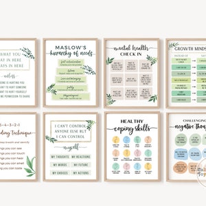 40 Social Worker Office Decor Art Social Work Posters Wall Print Mental Health Psychology Counselor Quote Psychologist Prints Signs