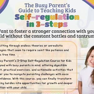 Self Regulation for Kids Coping Skills Toddler Emotional Anger Management Gentle Positive Parenting ADHD Autism Discipline Parents Guide image 2