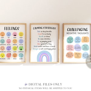 18 School Counseling Signs Posters Psychologist Office Decor Counselor Wall Art Therapy Confidentiality Classroom Set Print Bundle Door Gift image 7