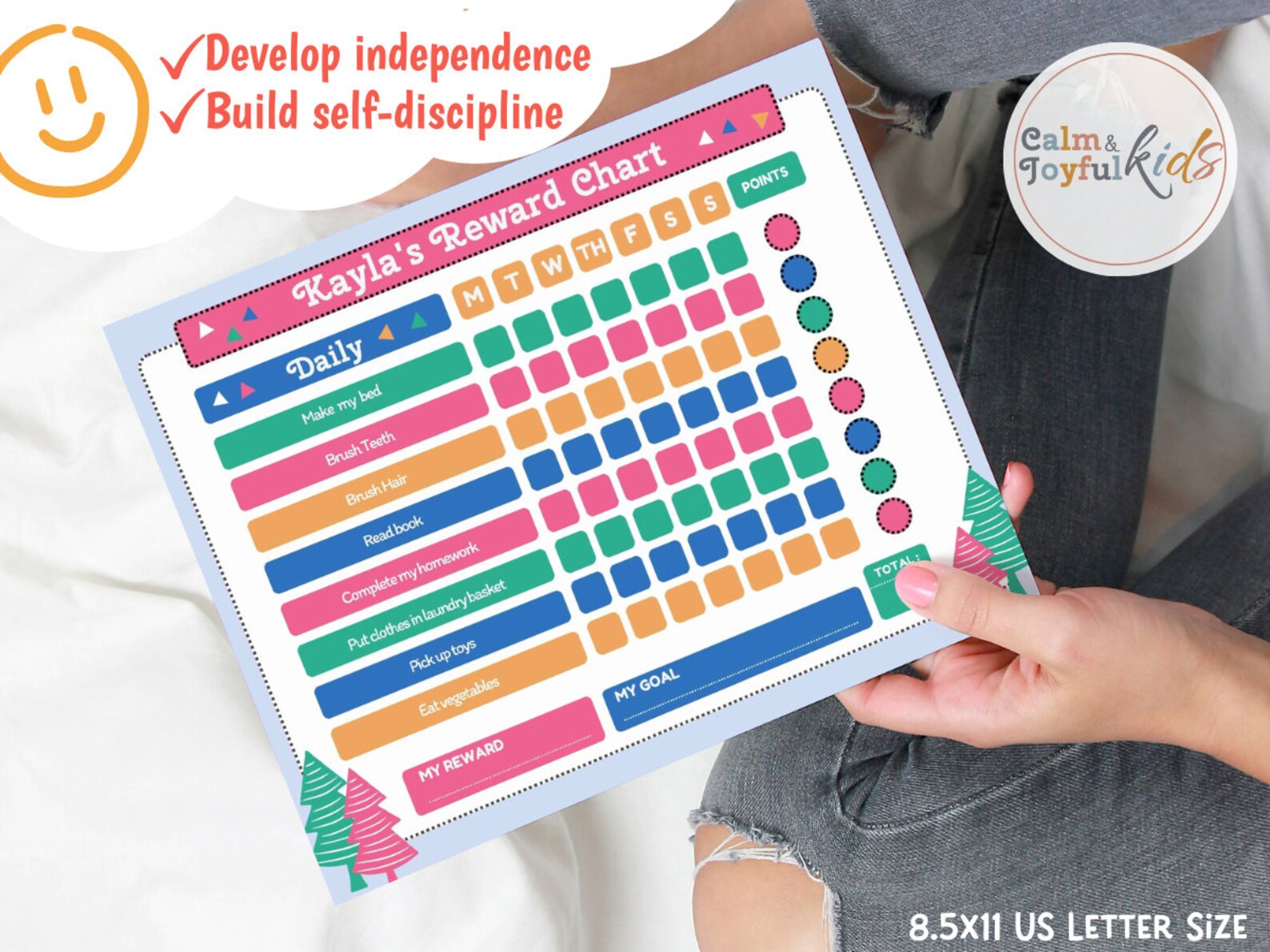 Kindergarten Chore Chart Preschool Responsibility Chart Etsy