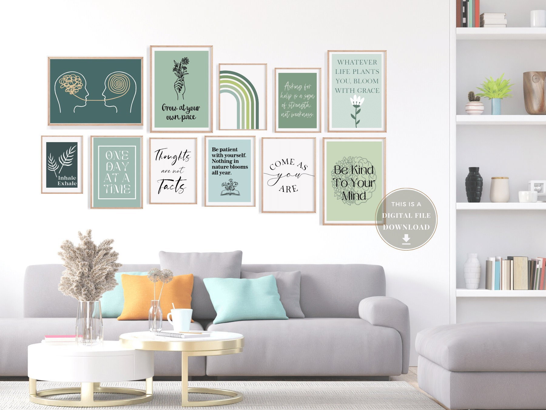 16 Therapy Office Posters Bundle Psychotherapy Wall Art Decor School ...