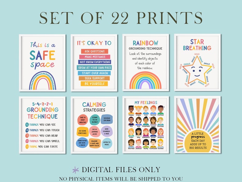 22 Social Worker Office Decor School Psychology Wall Art Counselor ...