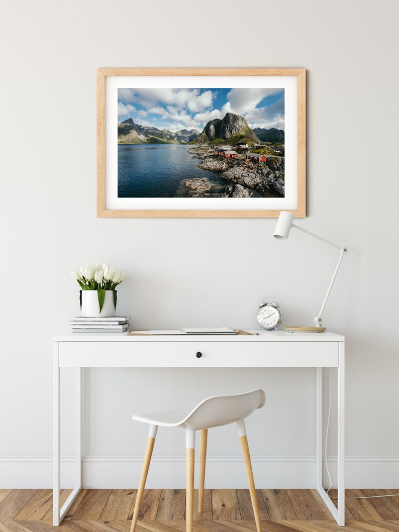 Hamnoy, Lofoten Poster, Fine Art Print, Leinwand Landschaft, Norwegen Bild 5