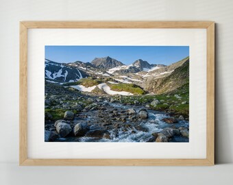 Poster: Hohe Tauern, Österreich (Fine Art Print, Leinwand) | Landschaft, Berge