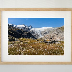 Gletscherlandschaft Großvenediger, Austria (Poster, Stampa Fine Art, Tela) | Paesaggio, Innergschlöß