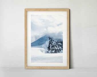 Kunstdruck: Schweiz, Lyskamm Grat (Poster, Fine Art Print, Leinwand) | Landschaft, Berge