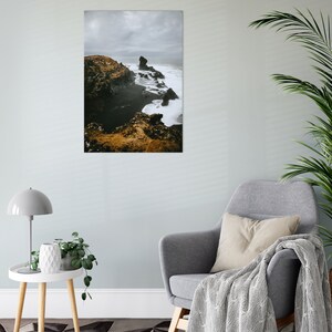 Black beach in Iceland poster, fine art print, canvas Djúpalónssandur image 5