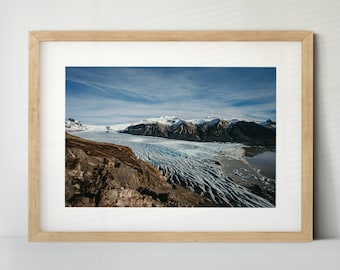 Sjónarnípa, Island (Poster, Fine Art Print, Leinwand) | Landschaft, Gletscher