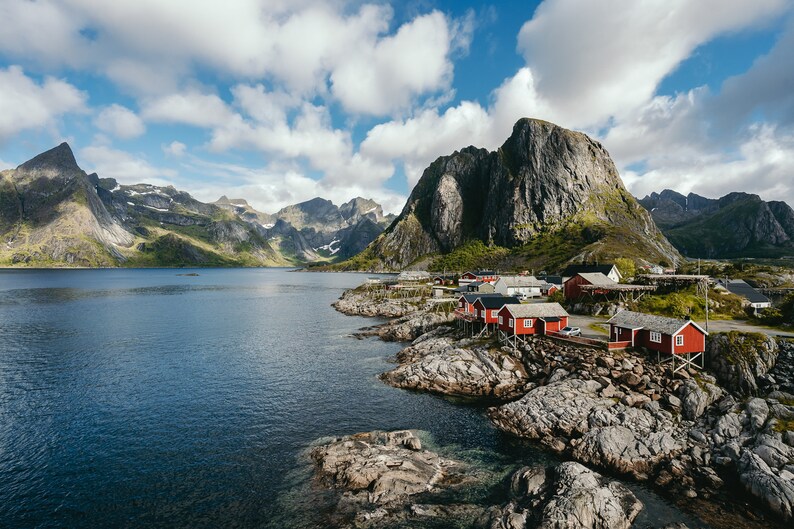 Hamnoy, Lofoten Poster, Fine Art Print, Leinwand Landschaft, Norwegen Bild 6