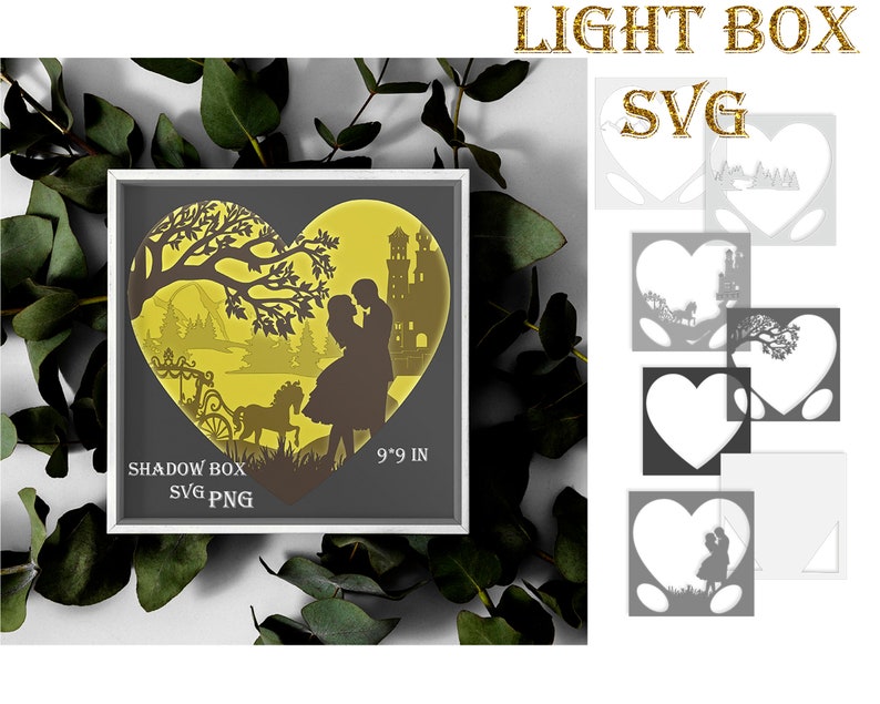 Light Box SVG Shadow Box | Etsy