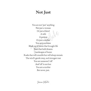Non solo una poesia (Non solo una madre)