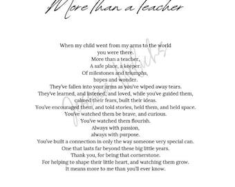 Poema Más que un maestro