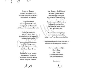 May She Always Know poem with design