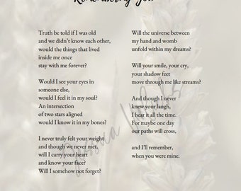 Remembering You (a poem about pregnancy/ child loss)