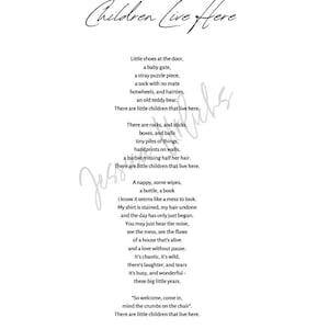 Children Live Here poem