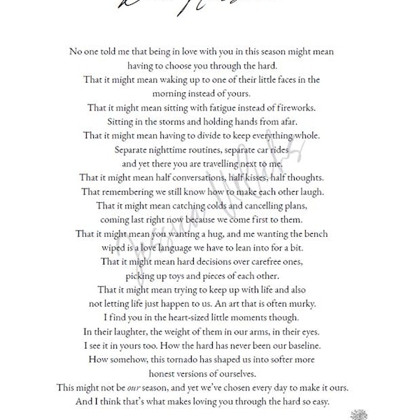 Dear Husband (Loving you through the hard) - versie 'beste partner' inbegrepen