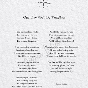 One Day We'll Be Together poem
