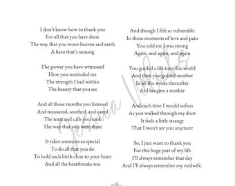 To My Midwife poem