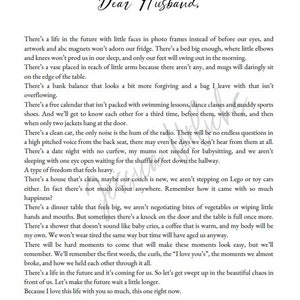 Dear Husband poem -The Future Can Wait (version without 'dear husband' attached)