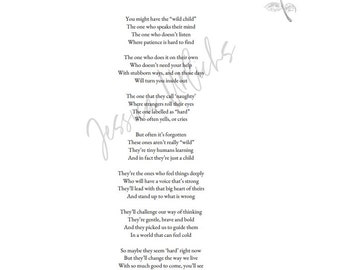 The Wild Child poem