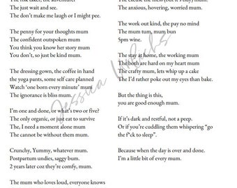 The Every Mum poem (a pick me up for a friend)
