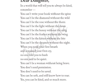 Less Sugar, More Spice poem (for our daughters)
