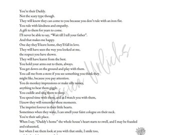 You're Their Daddy poem (partners poem)