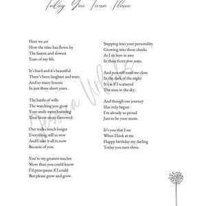 Today You Turn Three (Third Birthday poem)