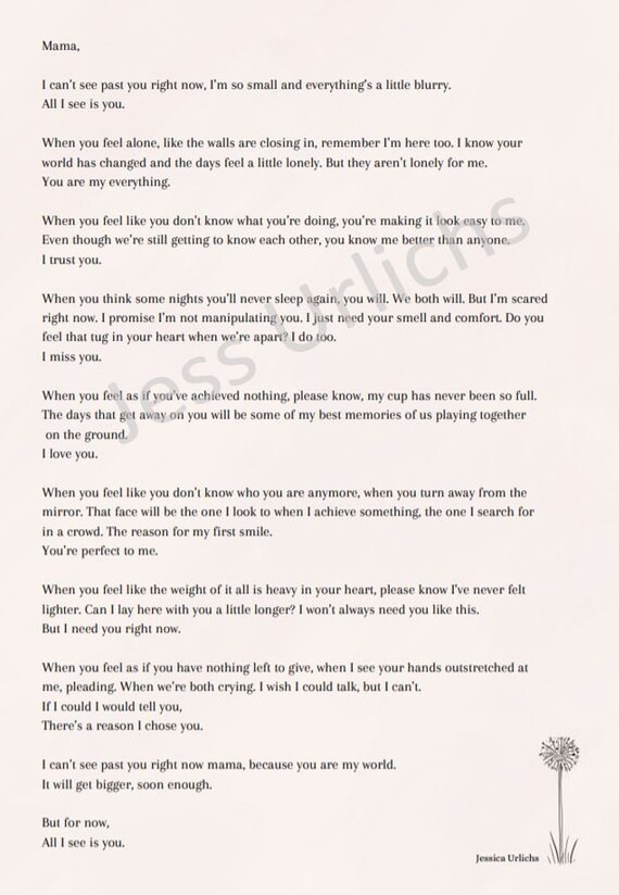 All I See Is You Poem Beige Etsy Singapore