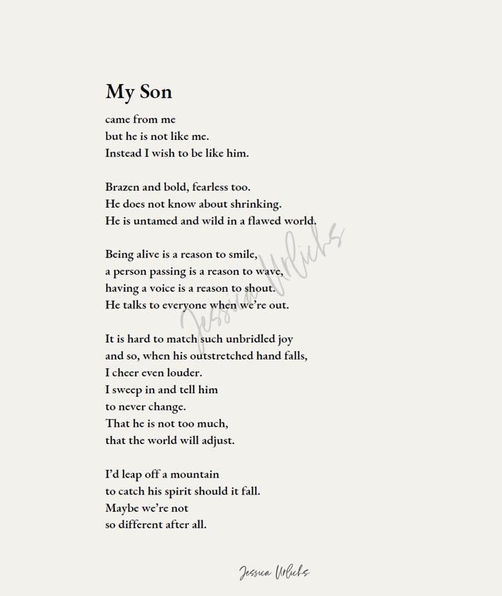 My Son Poem - Etsy display picture 1