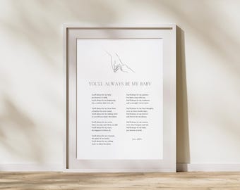 You&#39;ll Always Be My Baby poem (with design)