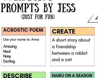 Kids Writing Prompts