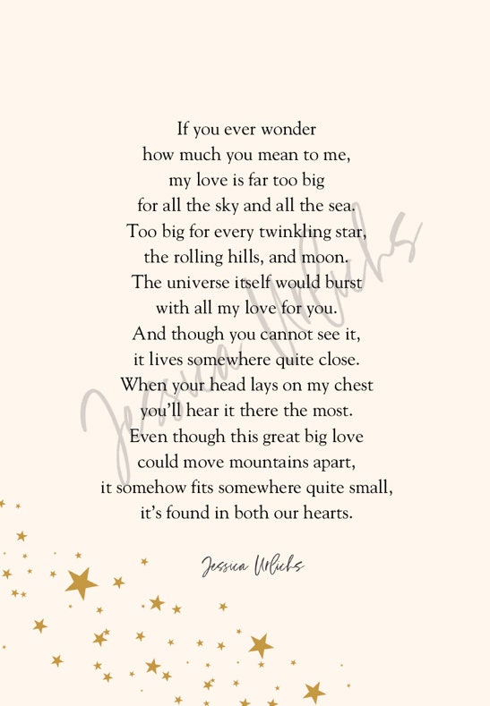 My Love poem (a letter to your baby)