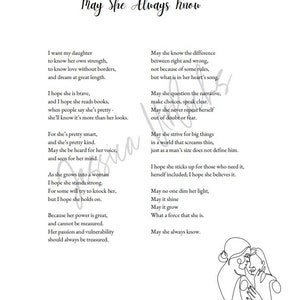May She Always Know (a poem to my daughter)