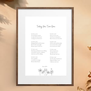 Hoy cumples un año (poema de primer cumpleaños para el primer bebé)