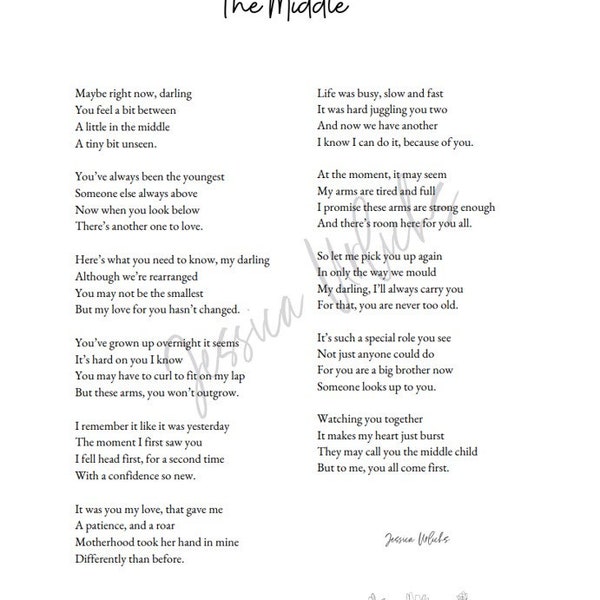 The Middle (a poem for the middle child)