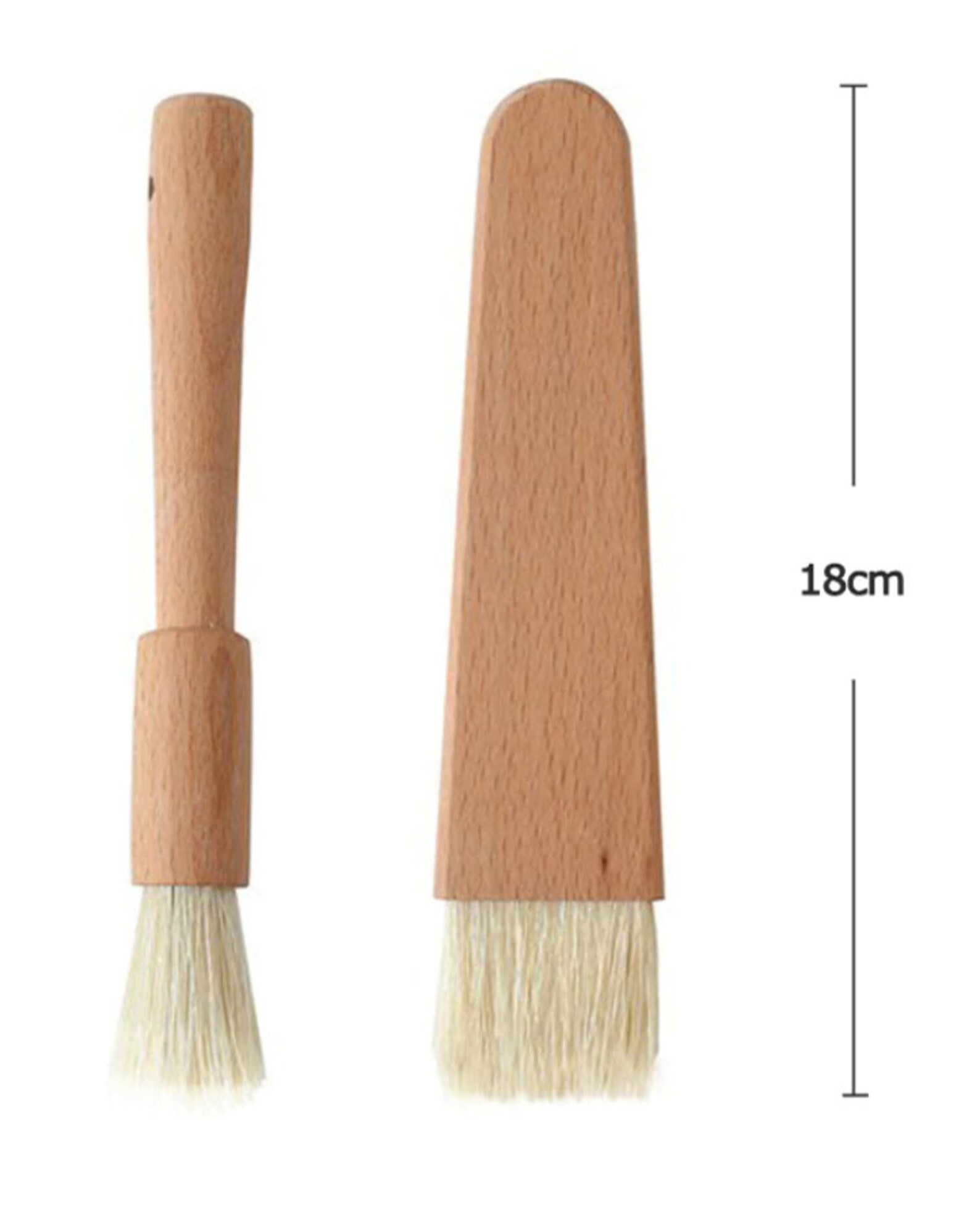 NEW Oil Basting Brushes Pure Beech Wood Set of 2 Etsy
