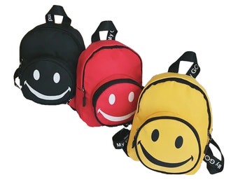 Gym Emoji Swim Bag Smiley PE Swimming Drawstring Emoticon Festival Backpack 