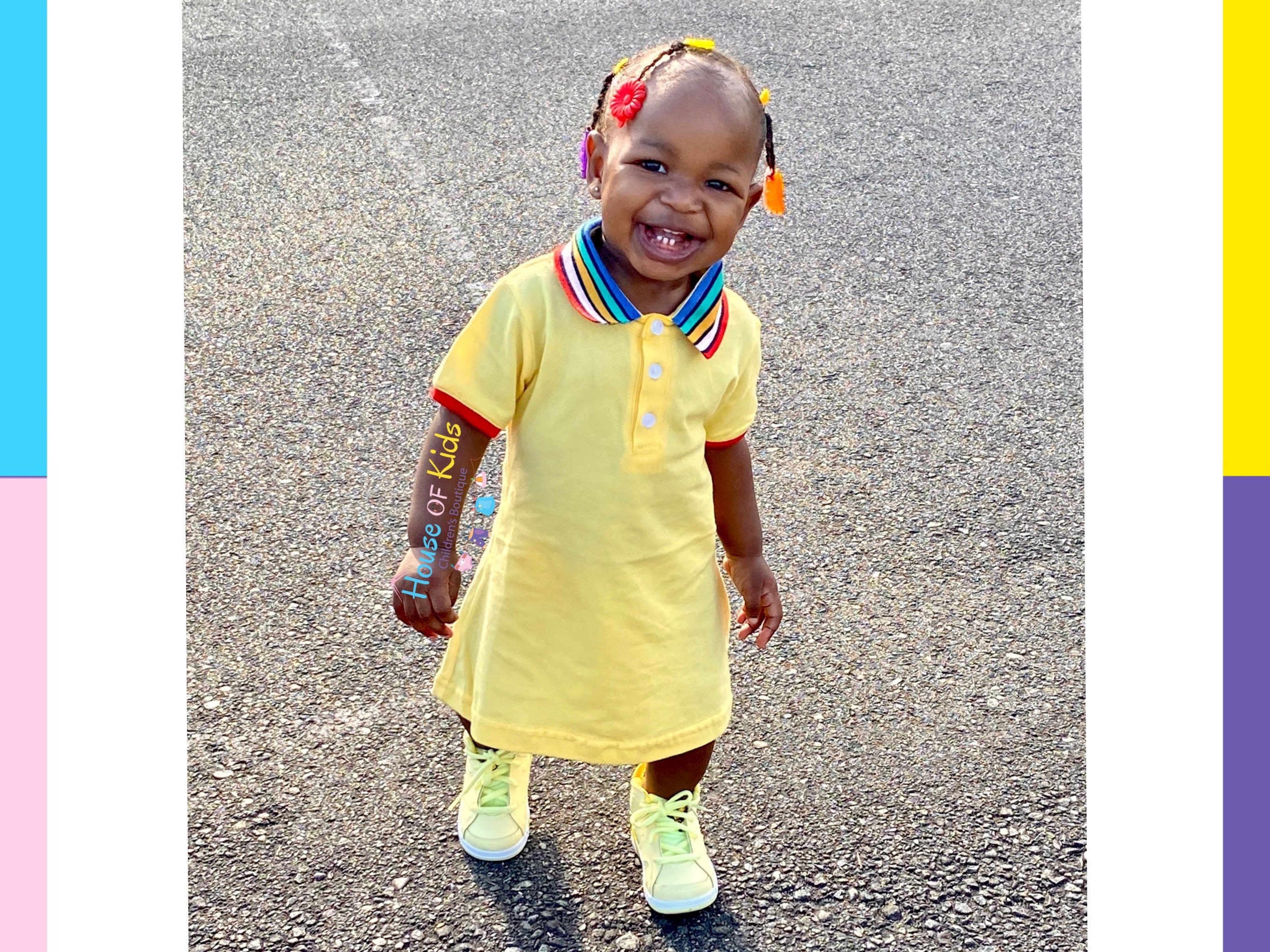 Yellow Polo Dress Etsy