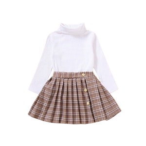 CLEAR OUT SALE! | Girl Skirt Set | Girls Turtle Neck | Holiday Outfit