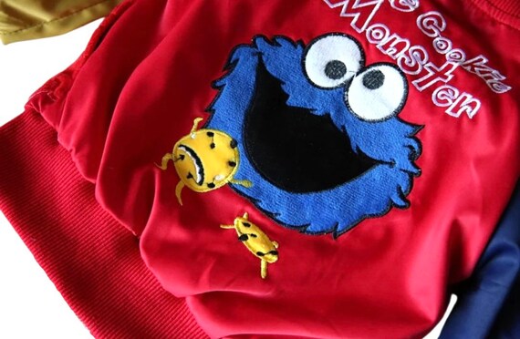 cookie monster varsity jacket
