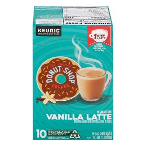 The Original Donut Shop 1 Step Vanilla Latte Coffee Keurig k-cups - 12 count