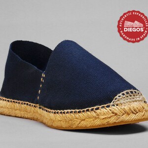 navy blue flat espadrilles