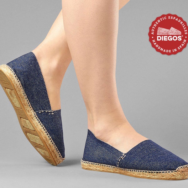 Hand-stitched flat espadrille in Rioja, Spain Espadrille for women. COLLECTION DIEGOS®, the authentic spread of a lifetime