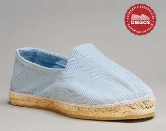 Men's sky-spiked espadrilles Hand-stitched in Rioja Spain Authentic Spanish espardenya, summer shoe DIEGOS