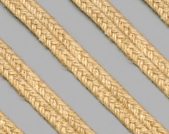 Cuerda doble de contorno de alpargata | Trenza tradicional de alpargatero | Cuerda hecha de tela reciclada en Barcelona y yute