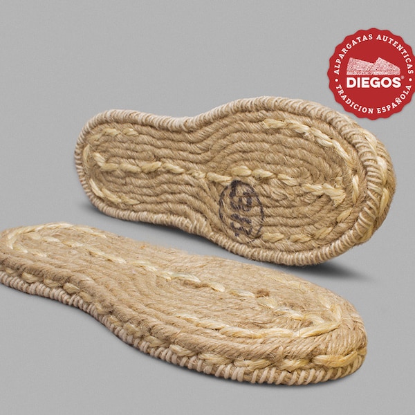 Vintage espadrilles soles | Hand-sewn flat soles, no rubber | Made in Rioja, Spain | The original string sole