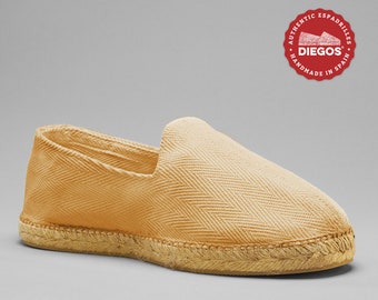 Light seas espadrilles for men' spikes Hand-stitched in Rioja Spain Authentic Spanish espardenya, summer shoe DIEGOS
