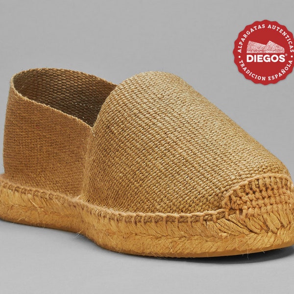 Linen espadrilles for men | hand-sewn in Rioja, Spain | Authentic Spanish espardenya | Summer shoe | Alpargatero