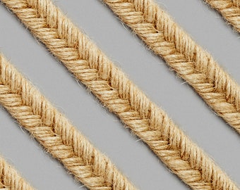 Cuerda de alpargata | Trenza tradicional de alpargatero | Cuerda hecha de tela reciclada en Barcelona y yute | Vendida al metro